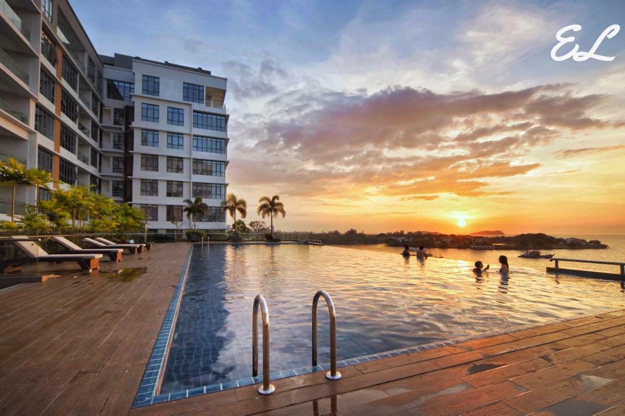 Elegant Living @ Pelagos Suites Oceanus Waterfront Kk 亞庇 外观 照片