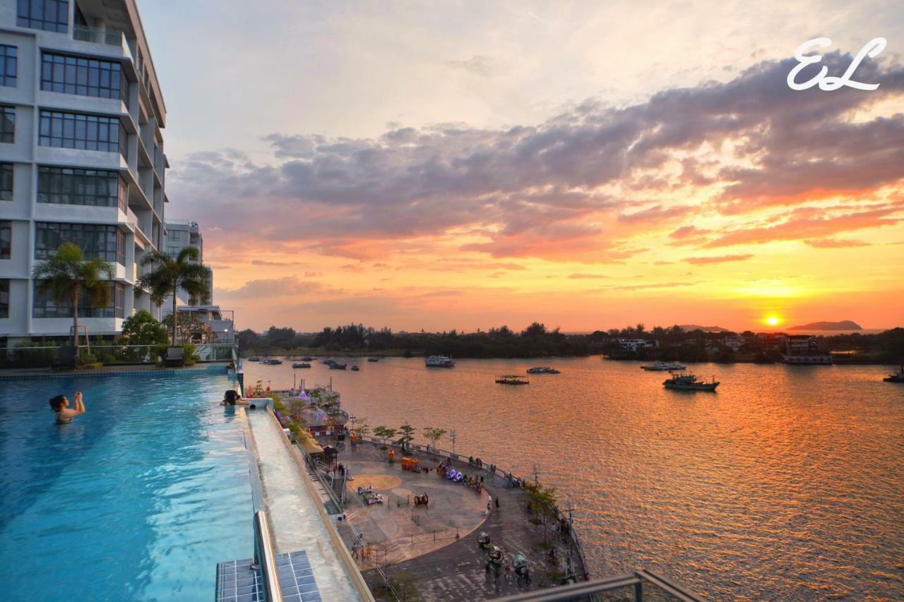Elegant Living @ Pelagos Suites Oceanus Waterfront Kk 亞庇 外观 照片
